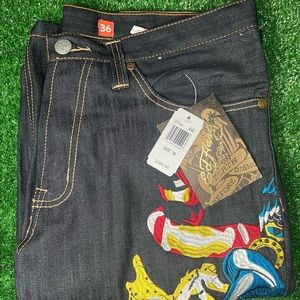 ED HARDY DENIM W/TAGS SZ 36x15